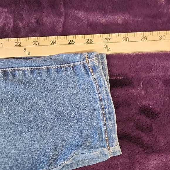 Sonoma Women's Blue Skinny Jeans with Patchwork sz 18W - Picture 10 of 10